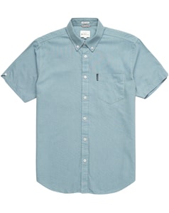 Ben Sherman Oxford Short Sleeve Shirt Blue Shadow