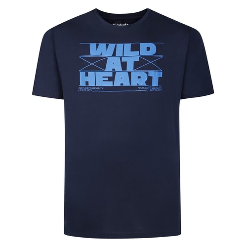 Bigdude Wild At Heart T-Shirt Navy