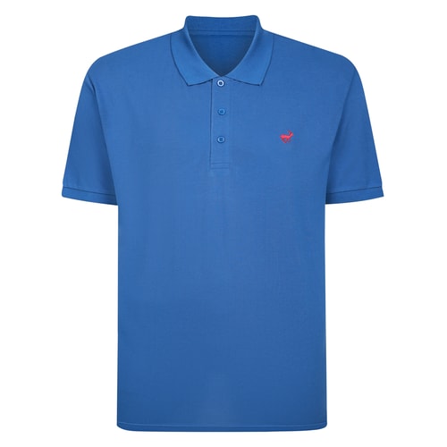 Bigdude Embroidered Polo Shirt Dusty Blue