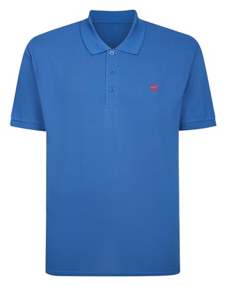 Bigdude Embroidered Polo Shirt Dusty Blue
