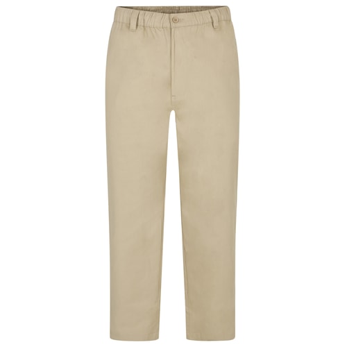 Bigdude Elasticated Waist Every Day Trousers Sand