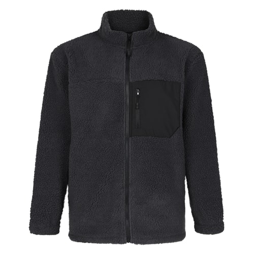 Bigdude Sherpa Fleece Jacket Charcoal