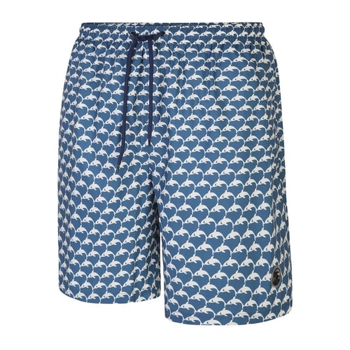 Espionage Shark Print Watershots Blue