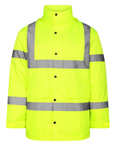 Bigdude Showerproof Hi-Vis Jacket HV Yellow