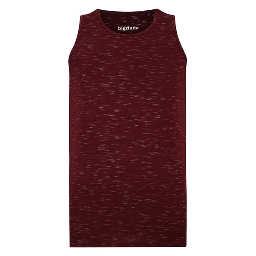 Bigdude Inkjet Marl Vest Burgundy