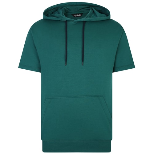 Bigdude Short Sleeve Hoody Green Tall