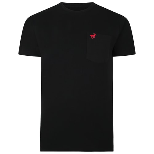 Bigdude Signature Pocket T-Shirt Black/Red