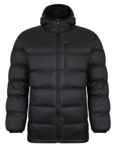 Bigdude Hooded Light Puffer Jacket Black