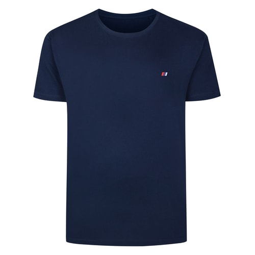 Bigdude Embroidered Logo T-Shirt Navy
