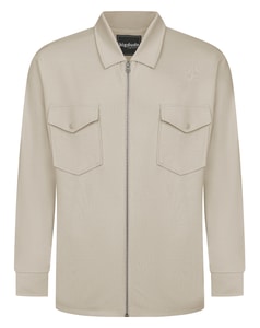 Bigdude Interlock Zip Shacket Stone