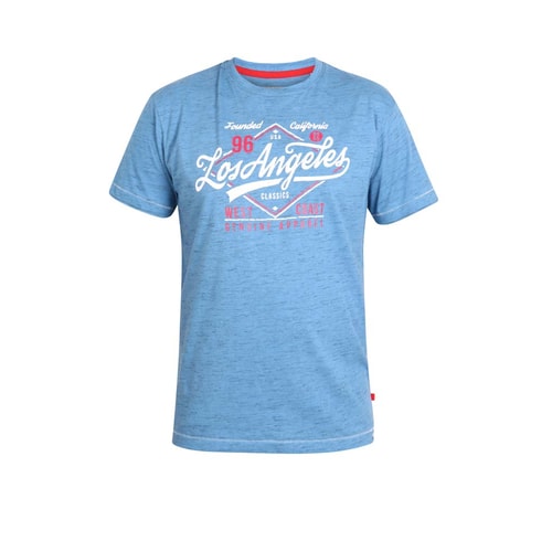 D555 Shelton Printed T-Shirt Blue Reno