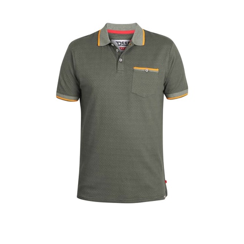 D555 Marshall Tipped Polo Shirt Khaki