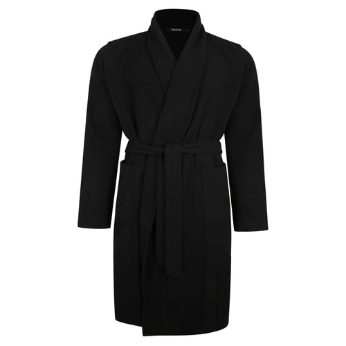 Bigdude Terry Towelling Dressing Gown Black