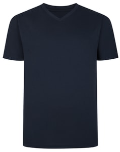 Bigdude Plain V-Neck T-Shirt Navy