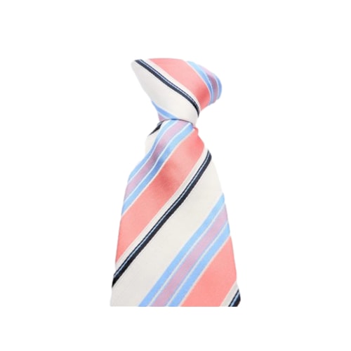 Knightsbridge Extra Long Striped Tie Salmon