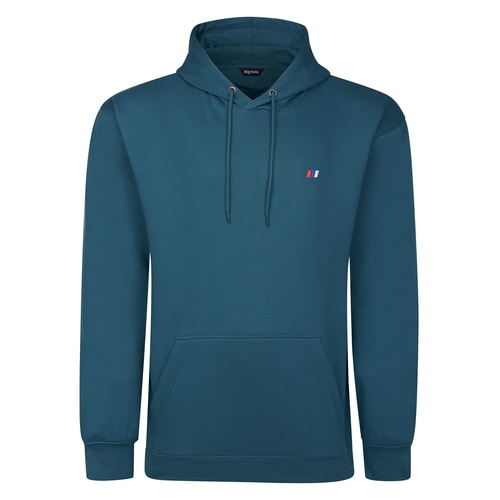Bigdude Plain Hoody With Logo Petrol Tall