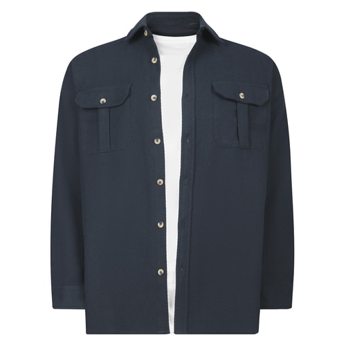Bigdude Heavy Twill Overshirt Midnight Blue
