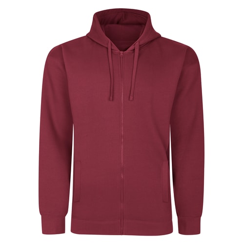 Bigdude Extra Heavy Full Zip Hoody Burgundy
