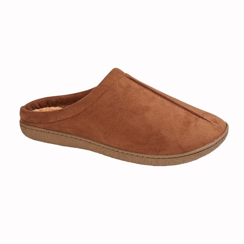 Zedzzz Centre Seam Mule Slippers Tan