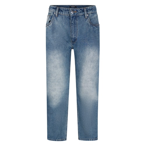 Bigdude Heavy Elasticated Waist Jeans Mid Wash