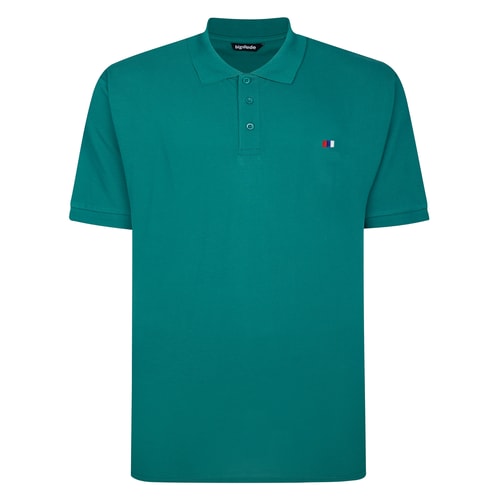 Bigdude Embroidered Logo Polo Shirt Teal