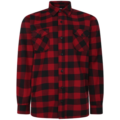 Bigdude Checked Overshirt Red/Black