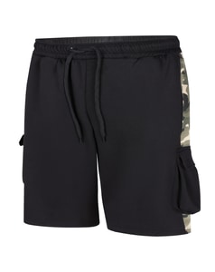 Bigdude Cargo Camo Shorts Black/Khaki Camo