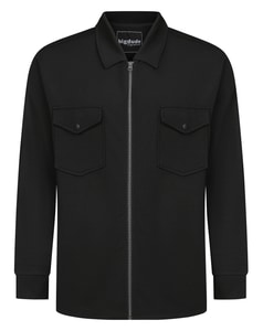 Bigdude Interlock Zip Shacket Black