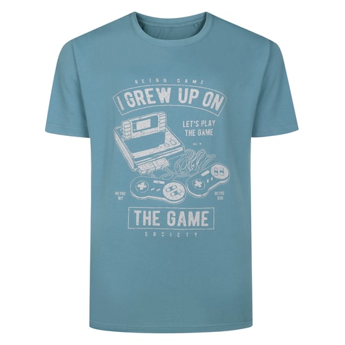 Bigdude Gaming Print T-Shirt Petrol