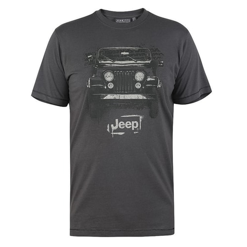 D555 Somerton Official Jeep Print T-Shirt Khaki