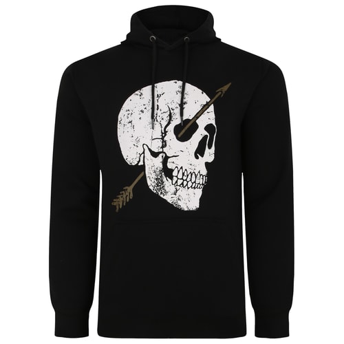 Bigdude Skull & Arrow Print Hoody Black Tall