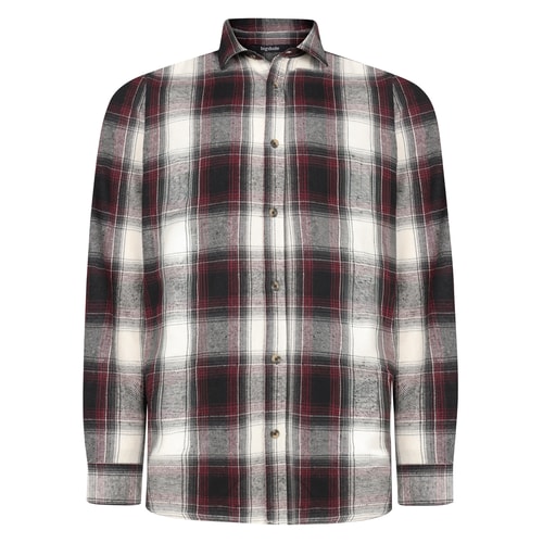 Bigdude Soft Flannel Shirt Burgundy