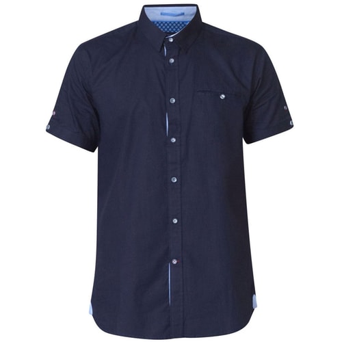 D555 Tim Short Sleeve Shirt Navy Tall