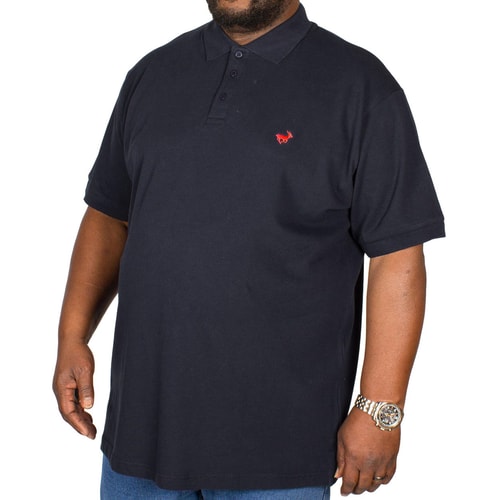 Bigdude Embroidered Polo Shirt Navy