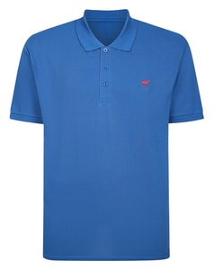 Bigdude Embroidered Polo Shirt Dusty Blue Tall