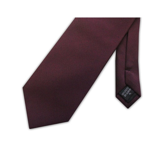Knightsbridge Extra Long Micro Grid Tie Burgundy