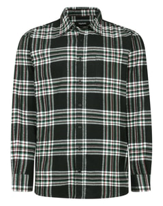 Bigdude Cotton Rich Light Weight Flannel Shirt Black