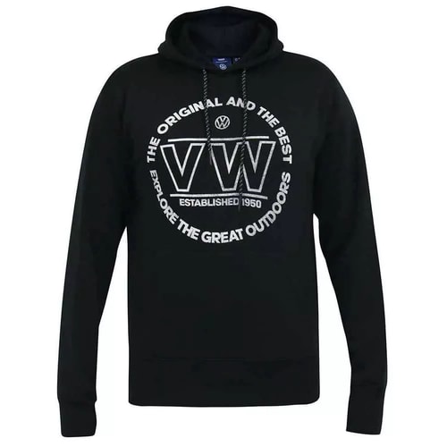 D555 Bourton Official Volkswagen Printed Hoodie Black