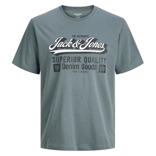 Jack & Jones Denim Goods Logo T-Shirt Stormy Weather