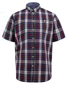 D555 Shields Short Sleeve Check Shirt Red