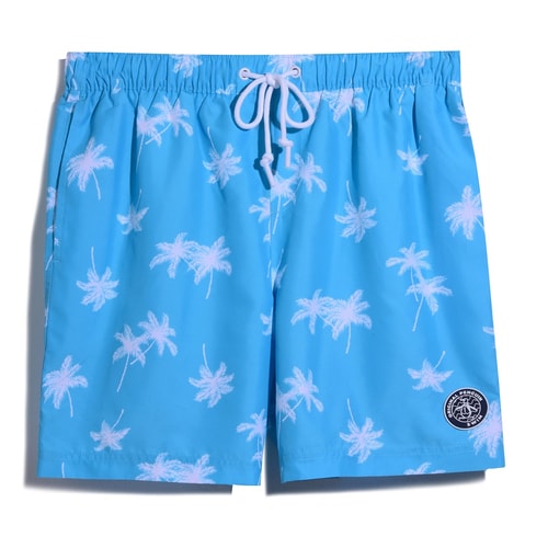 Original Penguin Palm Print Swim Short Blue