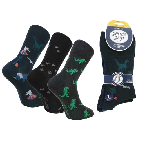Gentle Grip Fun Feet Socks Dinosauria
