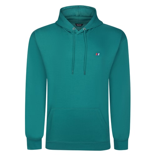 Bigdude Plain Hoody With Logo Teal Tall