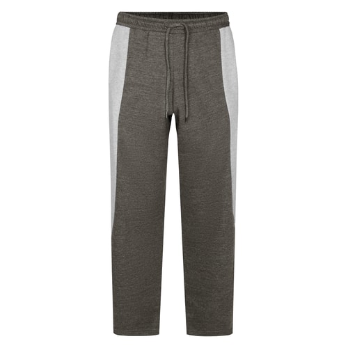 Bigdude Block Panel Fleece Joggers Charcoal/Grey
