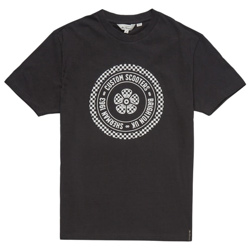 Ben Sherman Custom Scooters Print T-Shirt Black