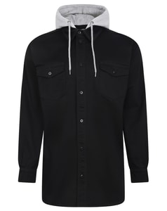 Bigdude Overshirt With Hood Black