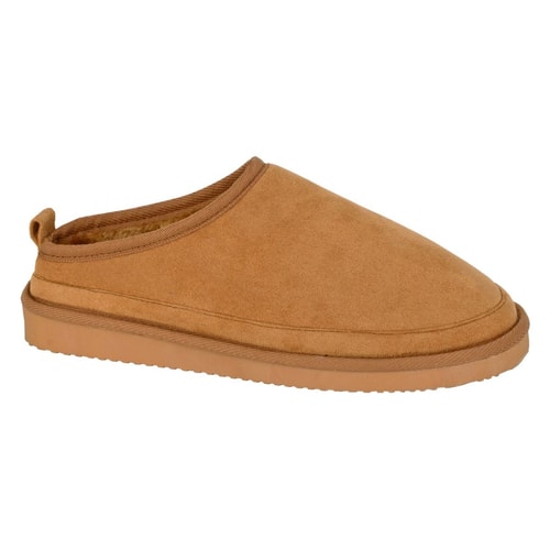 Sleepers Microsuede Mule Slippers Tan