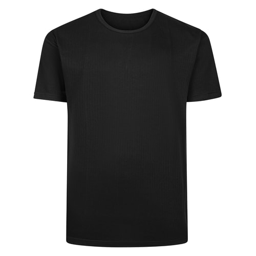 Bigdude Short Sleeve Thermal T-Shirt Black