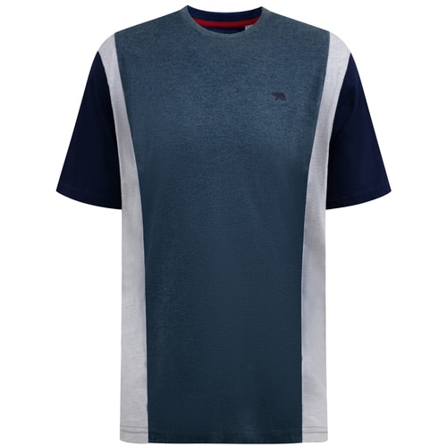 D555 Neath Cut & Sew Crew Neck T-Shirt Denim