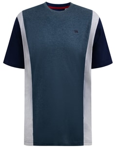 D555 Neath Cut & Sew Crew Neck T-Shirt Denim